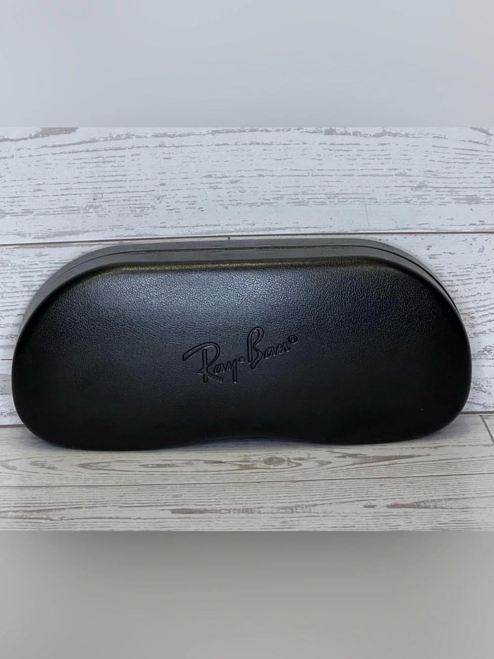 Ray-Ban Black Leatherette Hard Clam-Shell Case